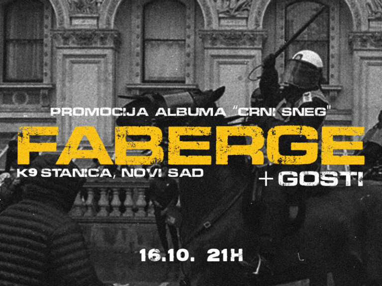 Faberge i gosti — promocija albuma „Crni sneg“