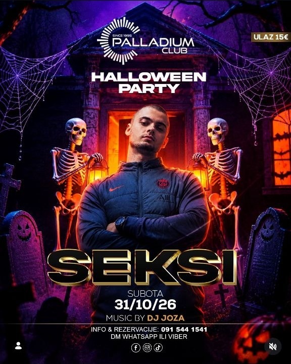 Seksi za Halloween u Palladium Clubu