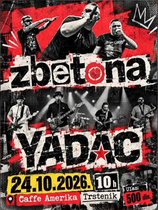 zBetona i YADAC u Caffe Amerika u Trsteniku